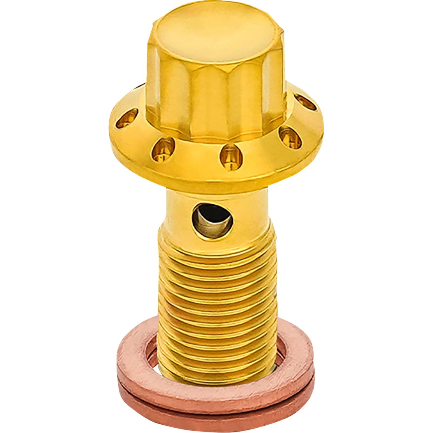 Arlen Ness Banjo Bolt - 3/8"-24 - Gold [MPN: 300-826]_2016007