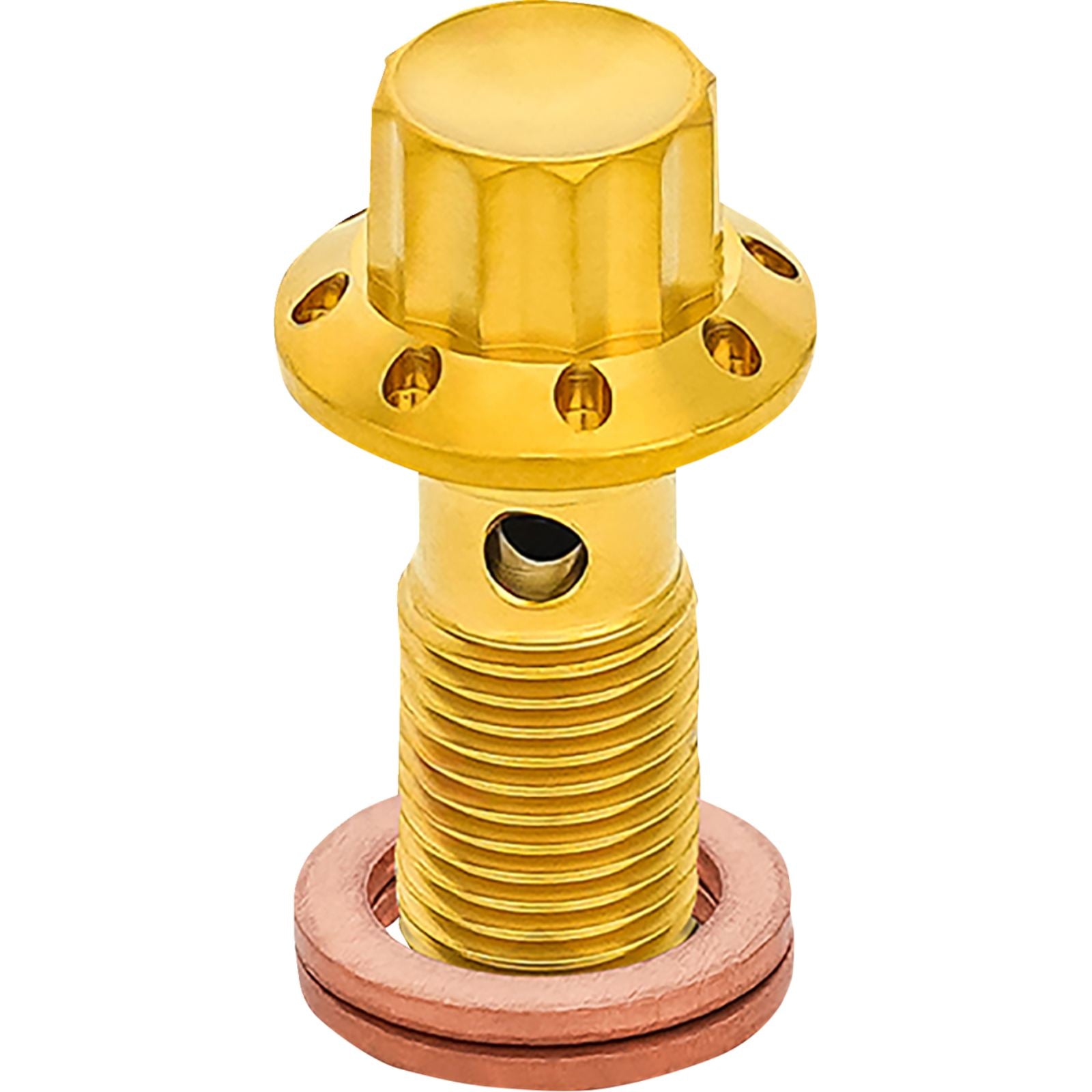 Arlen Ness Banjo Bolt - 3/8"-24 - Gold [MPN: 300-826]_2016007