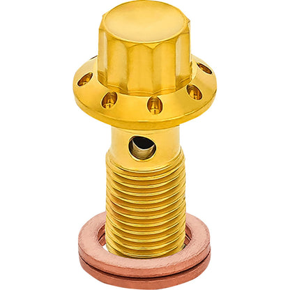 Arlen Ness Banjo Bolt - 3/8"-24 - Gold [MPN: 300-826]_2016007