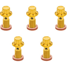 Arlen Ness Banjo Bolt 5-Pack - 3/8"-24 - Gold [MPN: 300-856]_2016030