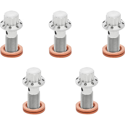 Arlen Ness Banjo Bolt 5-Pack - M10x1.25 - Polished [MPN: 300-860]_2015952