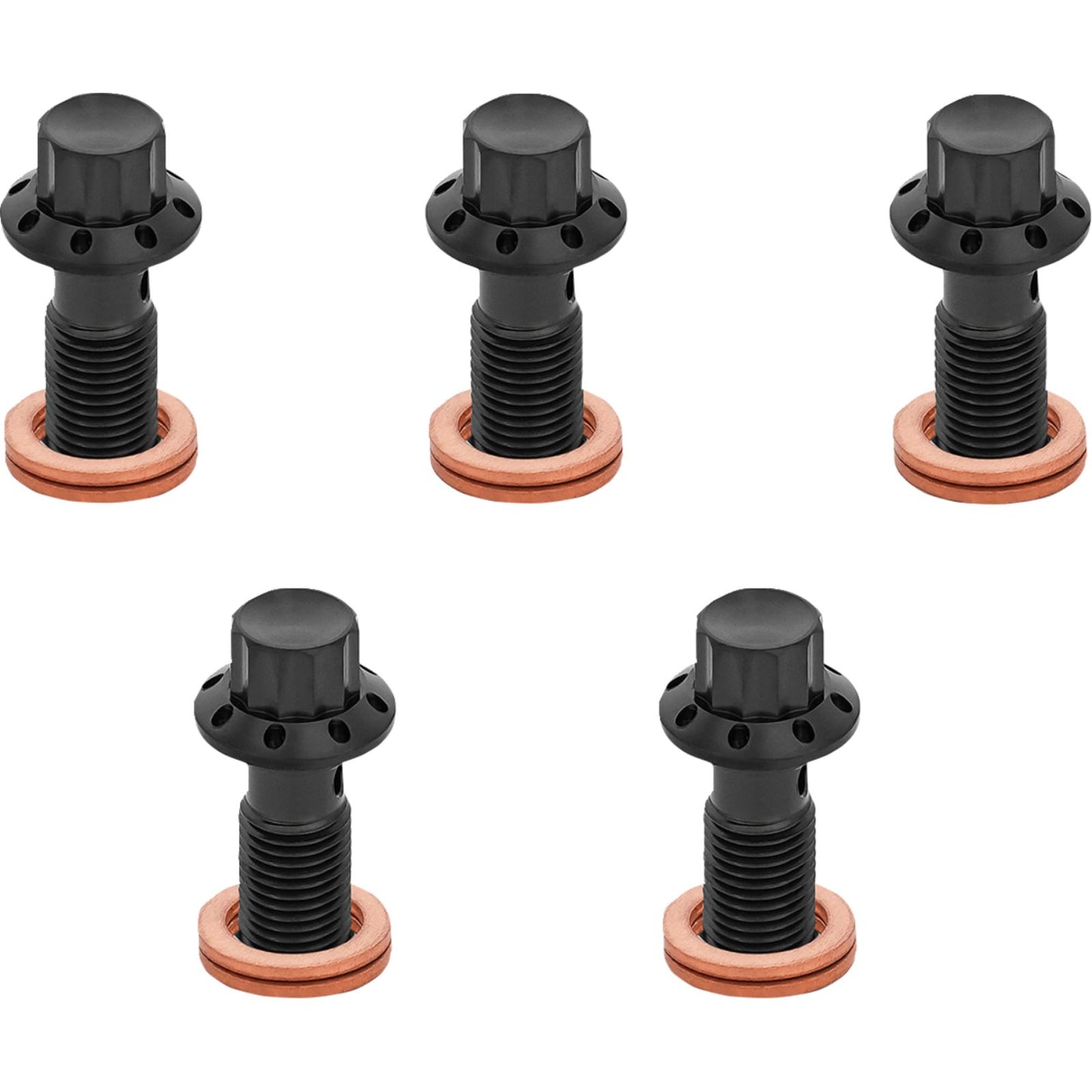 Arlen Ness Banjo Bolt 5-Pack - M10x1.25 - Black [MPN: 300-861]_2016026
