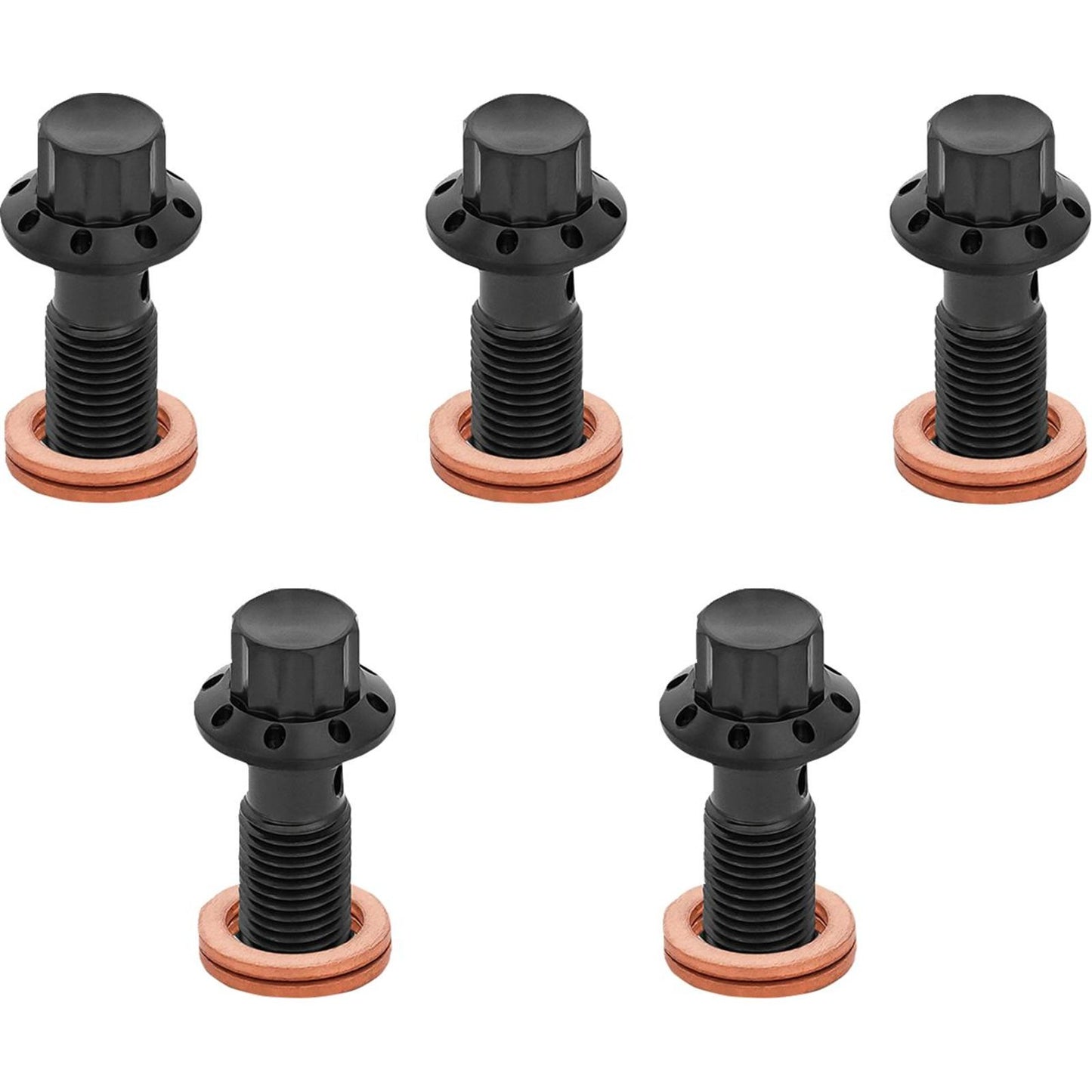 Arlen Ness Banjo Bolt 5-Pack - M10x1.25 - Black [MPN: 300-861]_2055245