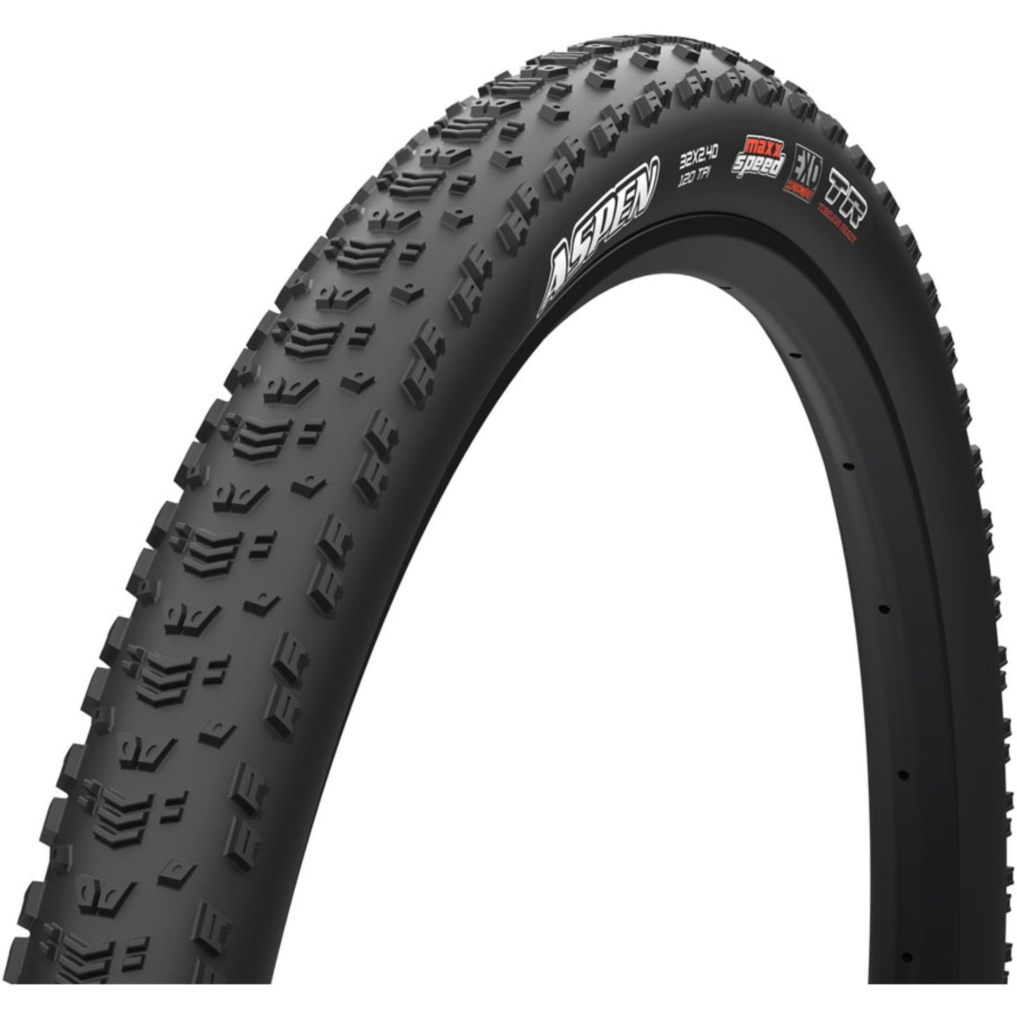 Maxxis - Bicycle Aspen Tire - 32 x 2.40, Tubeless, Folding, Black, MaxxSpeed, EXO [MPN: TB00562400]_2016094