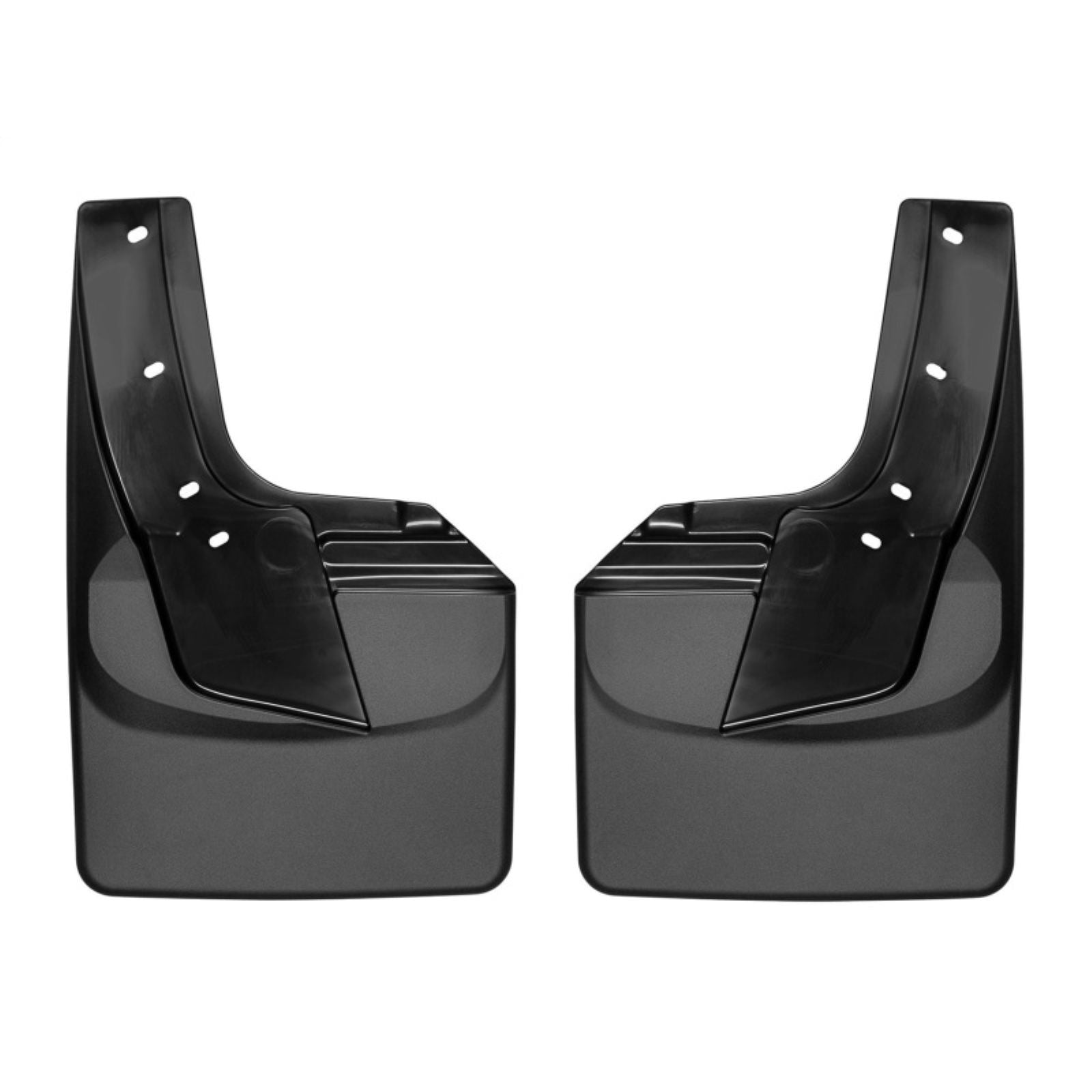 WeatherTech Rear No Drill Mudflaps fits '19+ Dodge Ram with Factory Flares - Black [MPN: 120092]_2023196