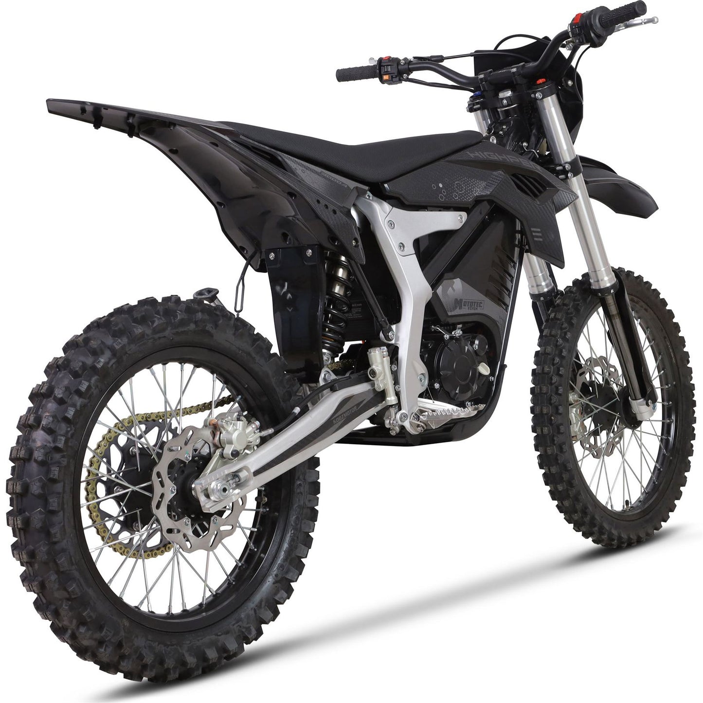 MotoTec USA Venom 72v 12000w Electric Dirt Bike - Black [MPN: MT-Venom-72v-12000w_Black]_2048707