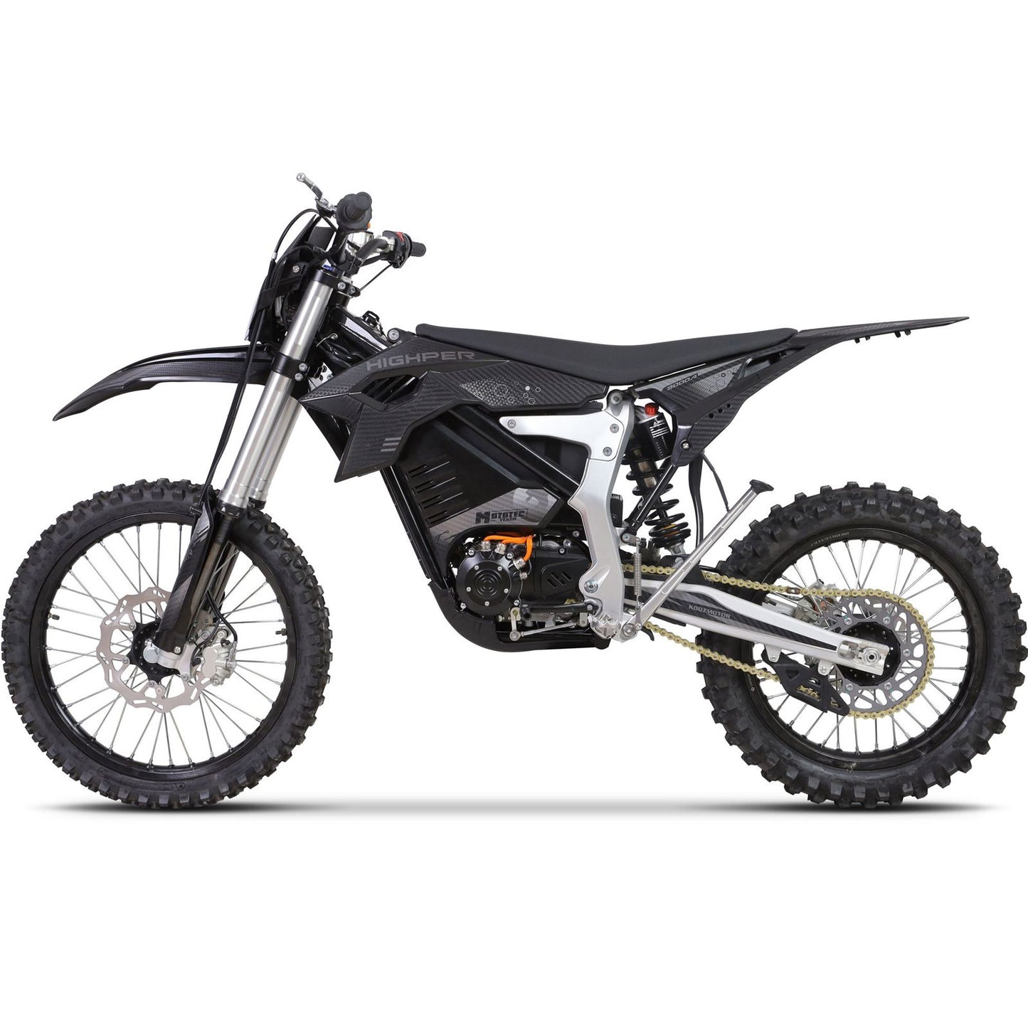 MotoTec USA Venom 72v 12000w Electric Dirt Bike - Black [MPN: MT-Venom-72v-12000w_Black]_2048705