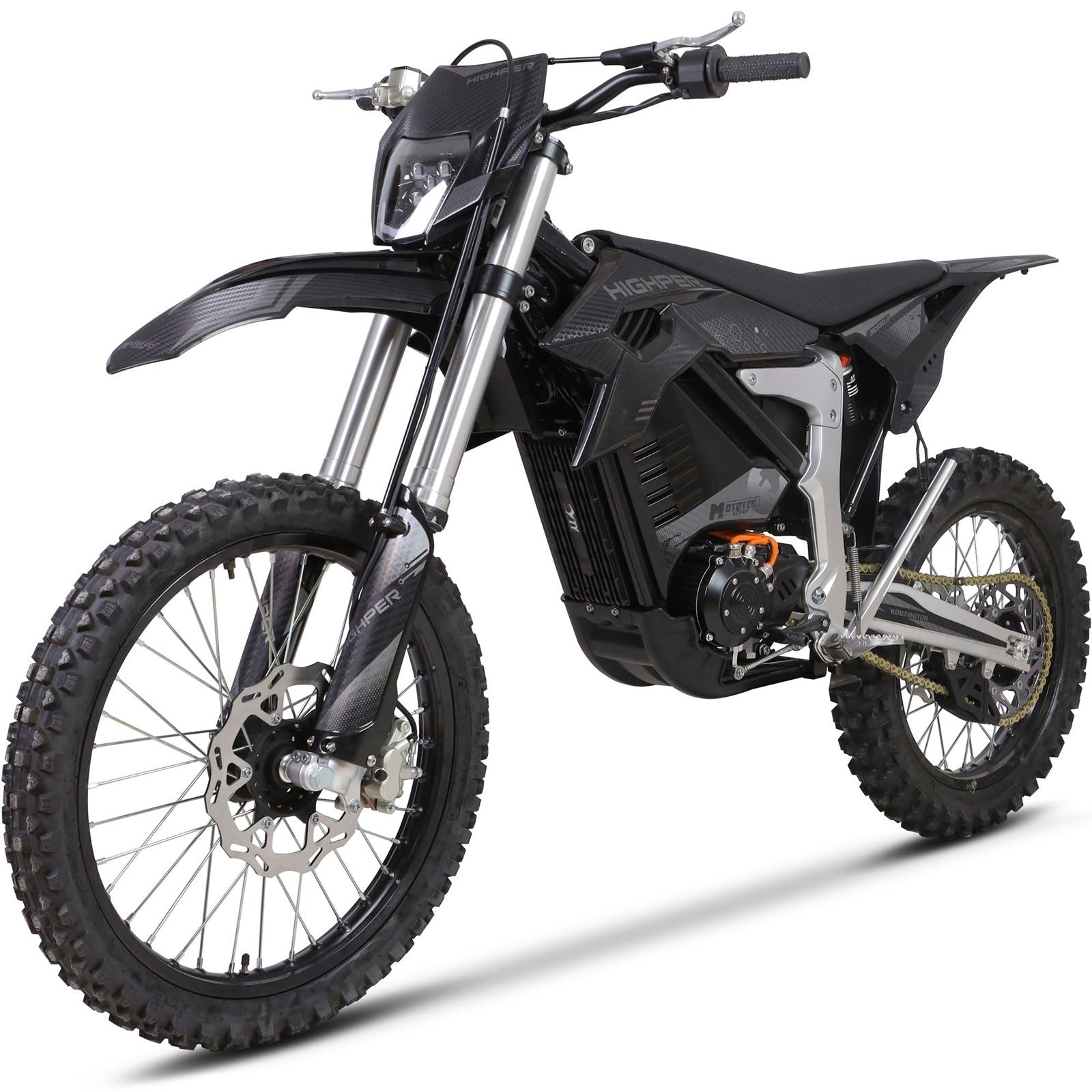 MotoTec USA Venom 72v 12000w Electric Dirt Bike - Black [MPN: MT-Venom-72v-12000w_Black]_2048704