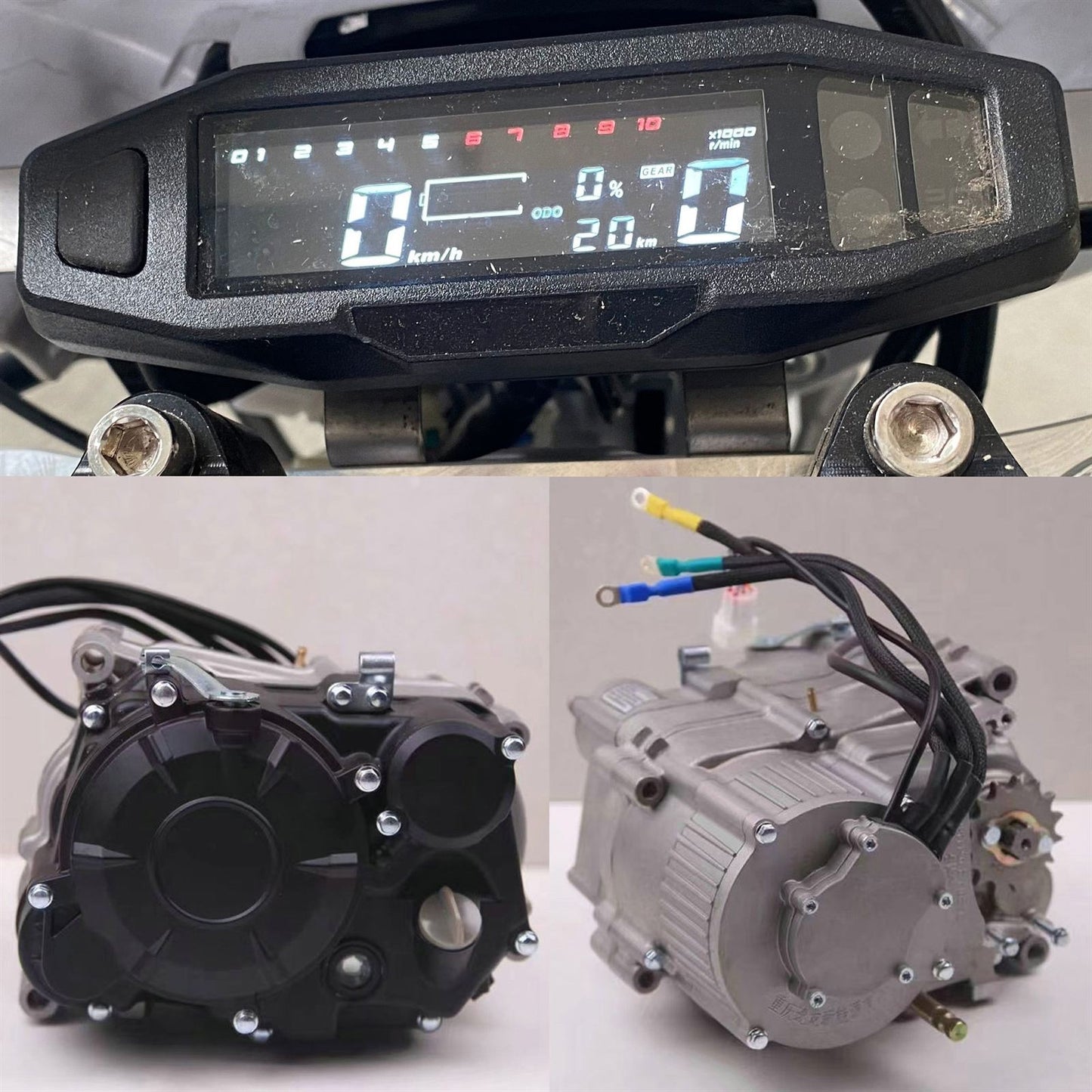 MotoTec USA Venom 72v 12000w Electric Dirt Bike - Black [MPN: MT-Venom-72v-12000w_Black]_2048712