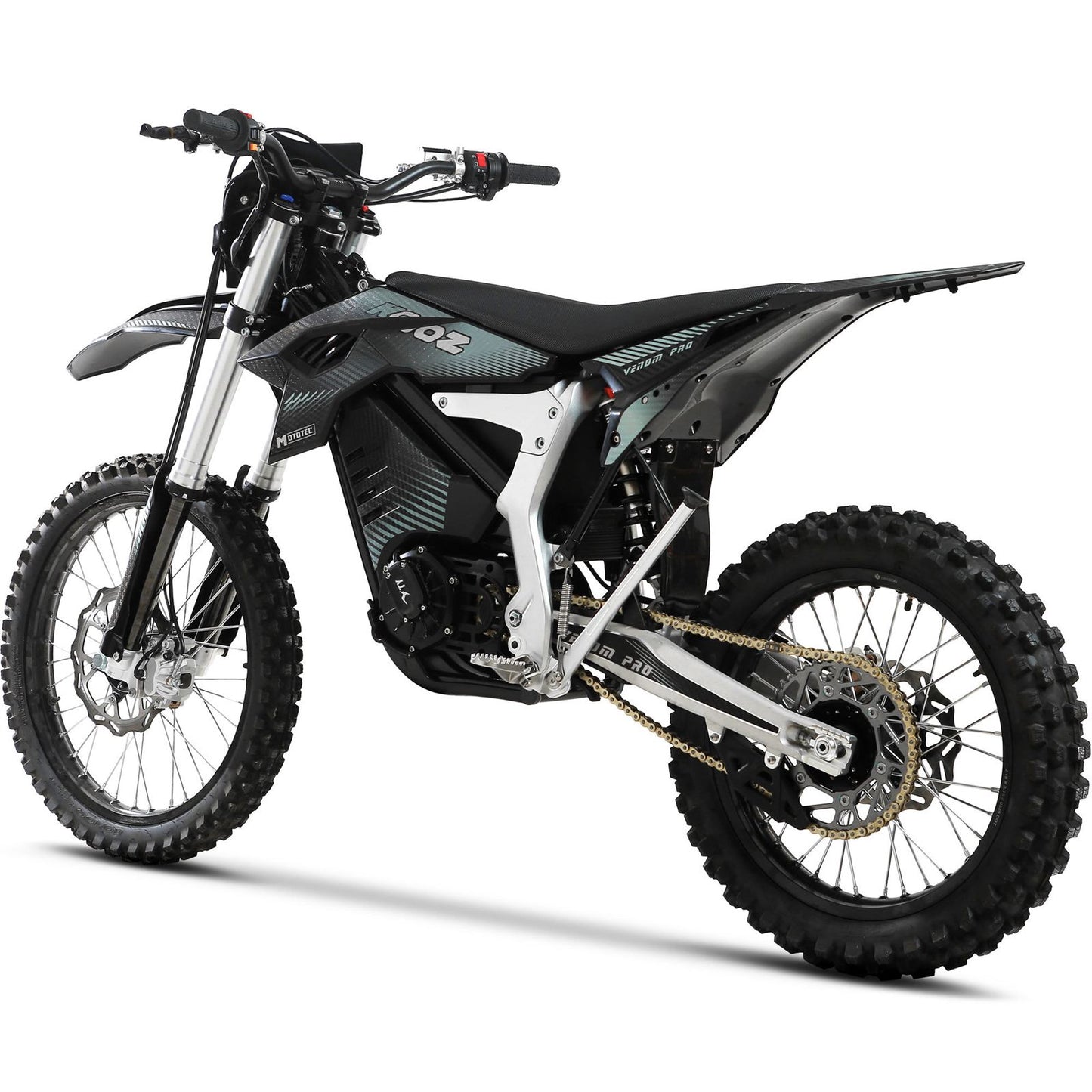MotoTec USA Venom 72v 30000w Electric Dirt Bike - Black [MPN: MT-Venom-72v-30000w_Black]_2048730