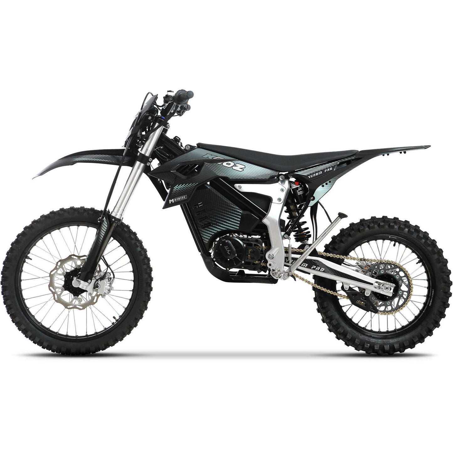 MotoTec USA Venom 72v 30000w Electric Dirt Bike - Black [MPN: MT-Venom-72v-30000w_Black]_2048729
