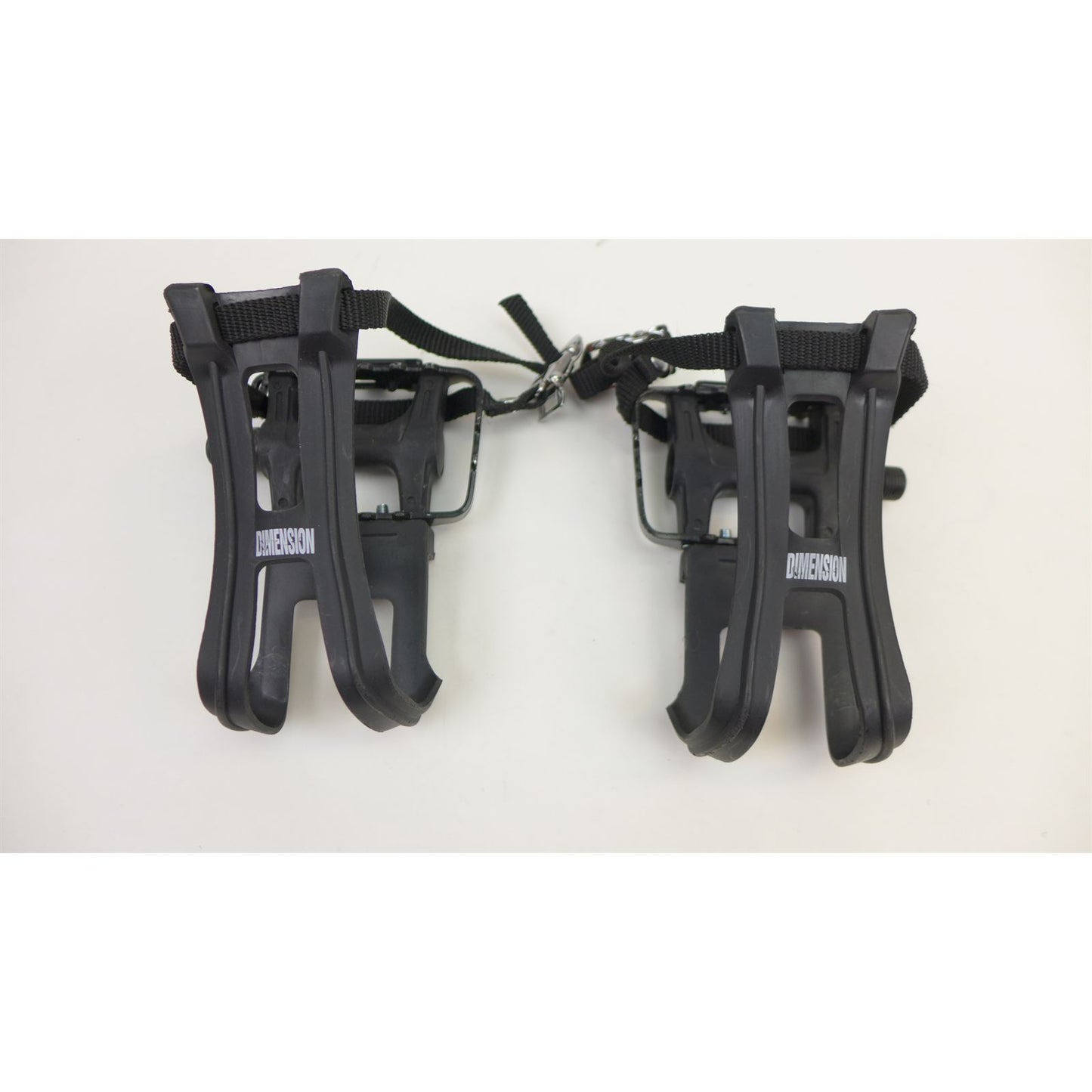 Dimension Sport Combo Pedals/Toe Clip 9/16", Black OPEN BOX [MPN: LU951+MT11+VP704WL]_2048761