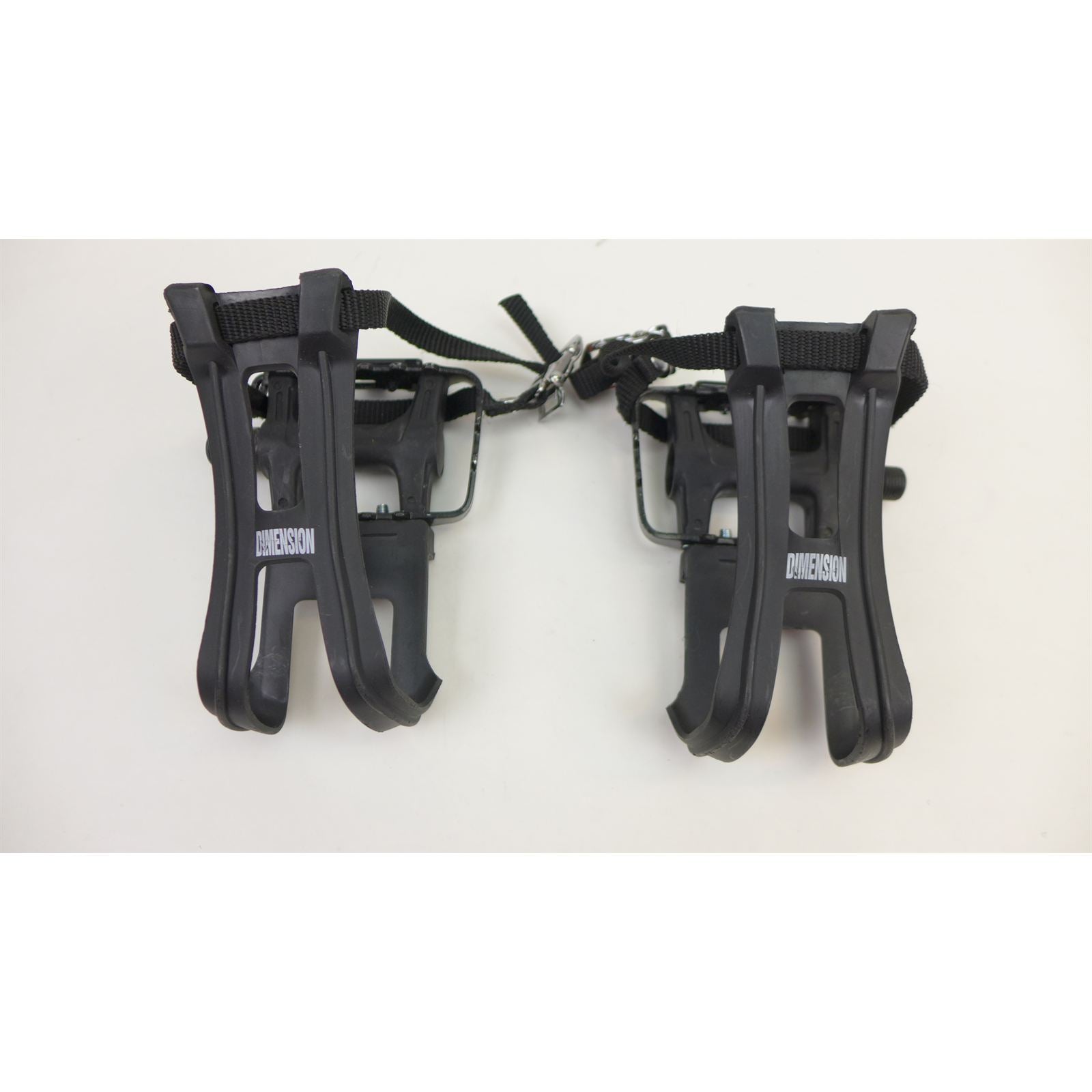 Dimension Sport Combo Pedals/Toe Clip 9/16", Black OPEN BOX [MPN: LU951+MT11+VP704WL]_2048761