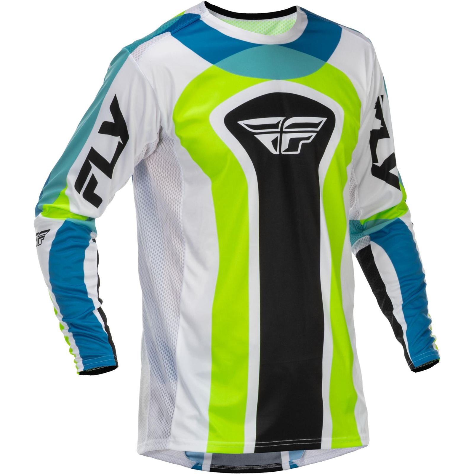 FLY Racing Lite LE Current Jersey - White/Lime/Blue_2055306