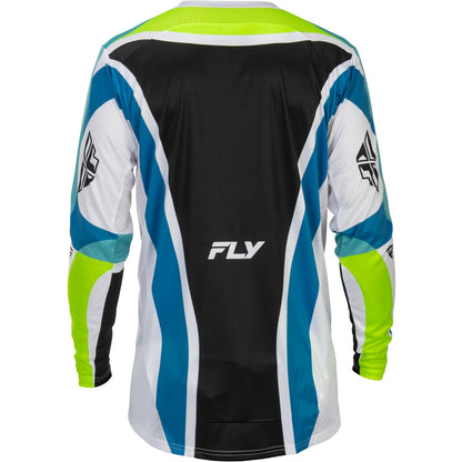 FLY Racing Lite LE Current Jersey - White/Lime/Blue_2055358
