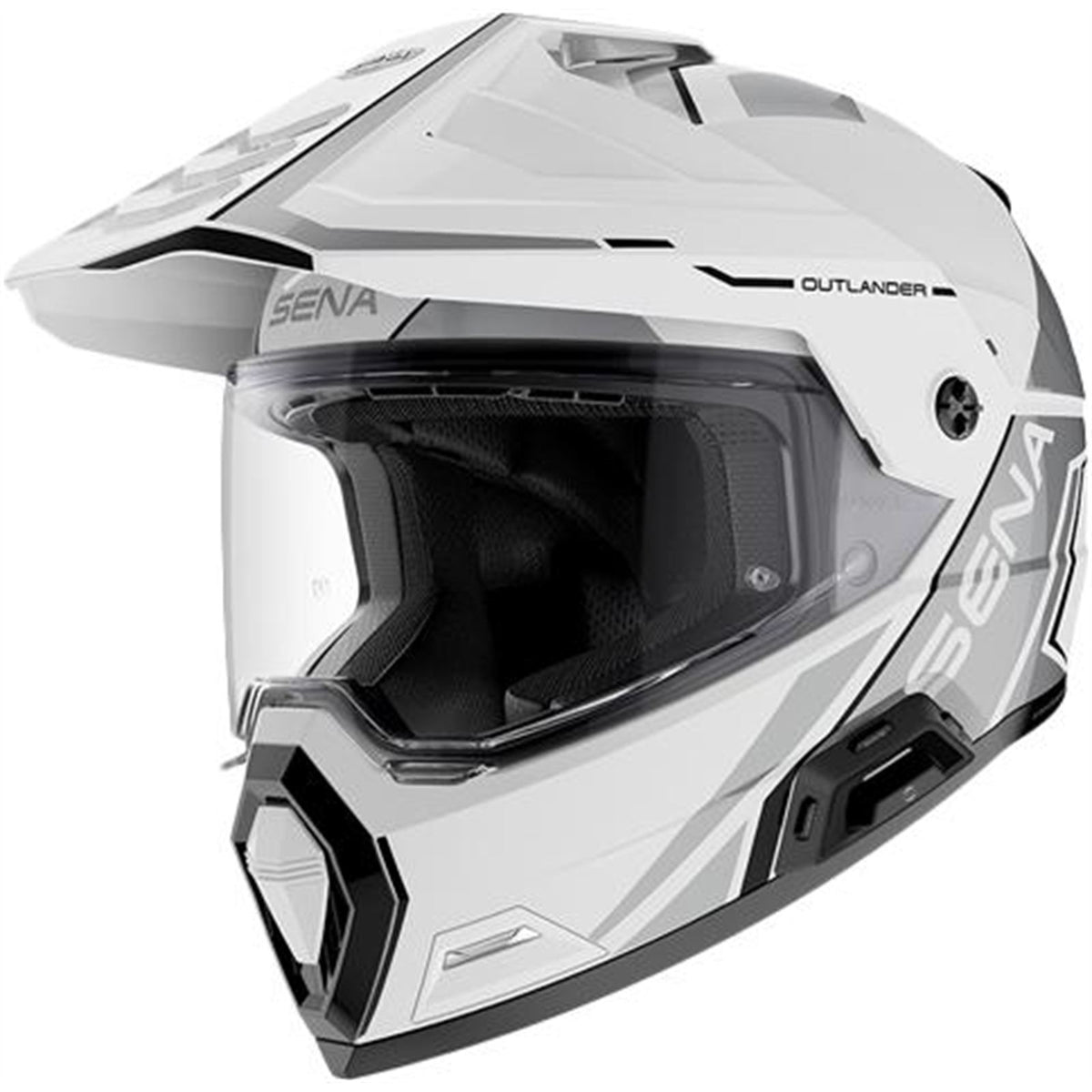 Sena Outlander Helmet - Gloss White_2055355