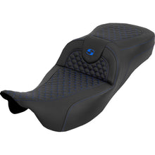 Saddlemen Seat - Dragon Scale w/o Backrest - Blue Stitch for FLH/FLT '08-'25 [MPN: 808-07B-20901]_2051480
