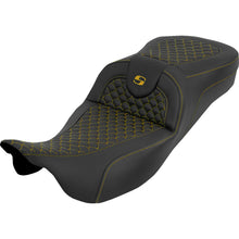 Saddlemen Seat - Dragon Scale w/o Backrest - Gold Stitch for FLH/FLT '08-'25 [MPN: 808-07B-20907]_2051493