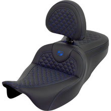 Saddlemen Roadsofa™ Seat - Dragon Scale - Blue Stitch for Touring '08-'25 [MPN: 808-07B-208B1]_2051424