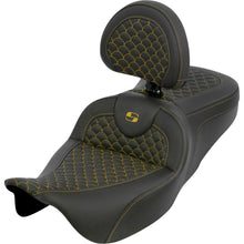 Saddlemen Roadsofa™ Seat - Dragon Scale - Gold Stitch for Touring '08-'25 [MPN: 808-07B-208B7]_2051419