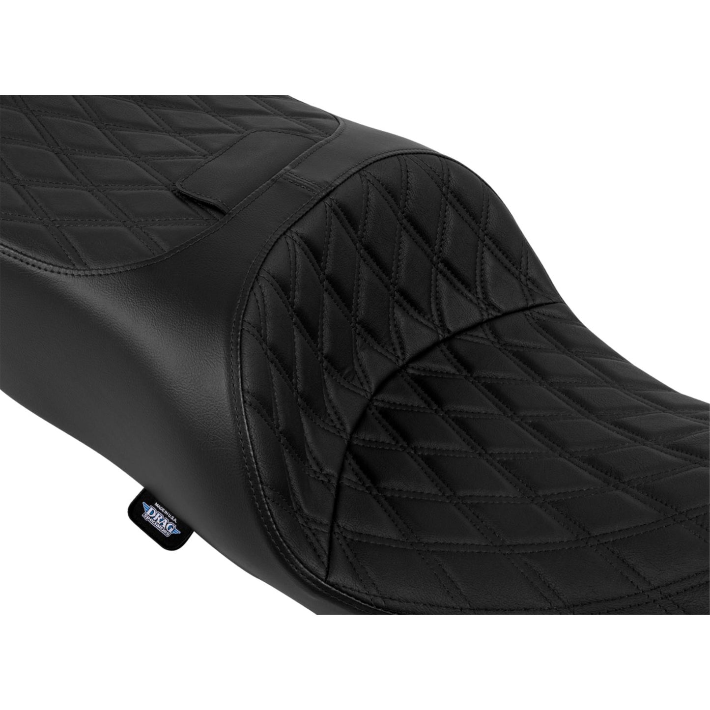 Drag Specialties Freedom Seat Vinyl Double Diamond Black Stitch for FLRT/FLTRT '15-'25 [MPN: 0801-2334]_2051372