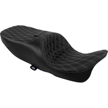 Drag Specialties Freedom Seat Vinyl Double Diamond Silver Stitch for FLRT/FLTRT '15-'25 [MPN: 0801-2335]_2051432
