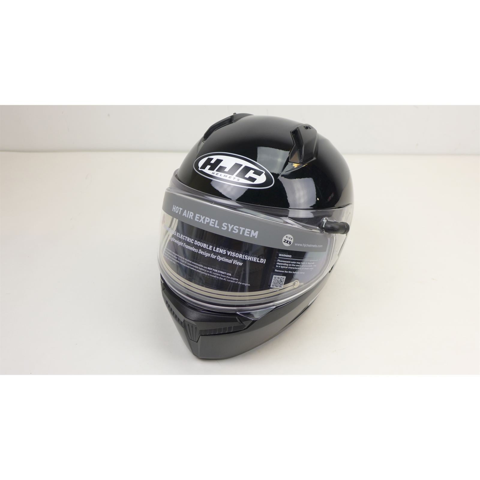 HJC C10 Helmet - Electric Shield - Black - 2X-Small OPEN BOX [MPN: 1225-0105-02]_2066080