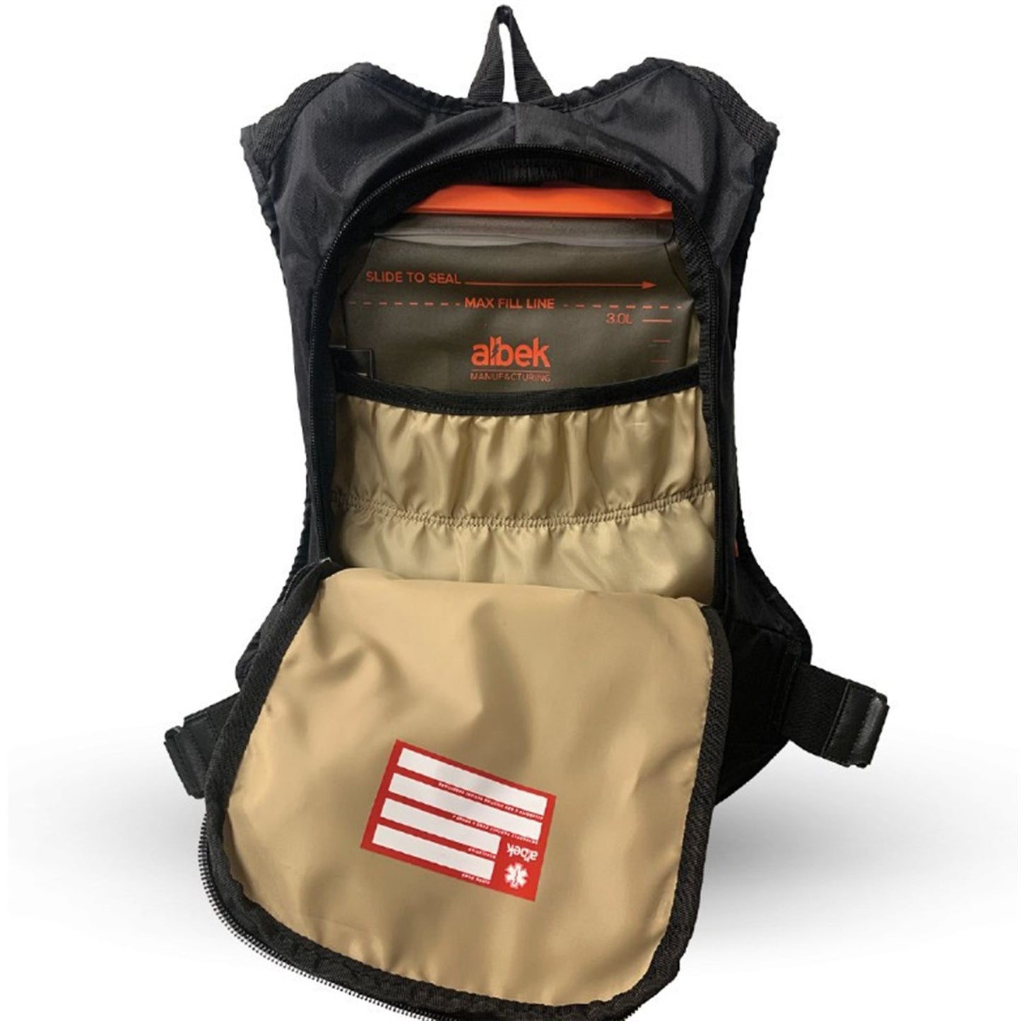 Albek H2O-Hauler Eight Hydration Pack - 3/Liter - Covert Black [MPN: AB13001020]_2062383