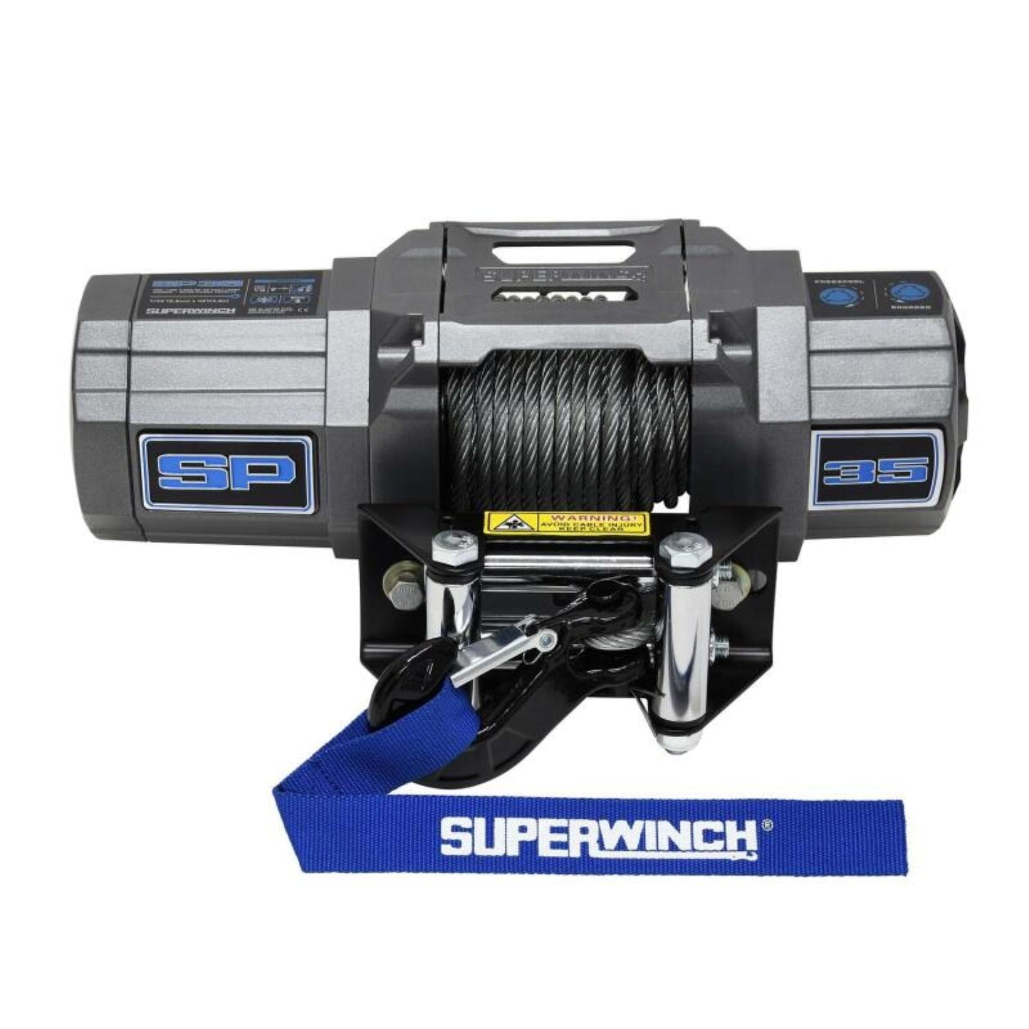Super Winch 3500 LBS 12V DC 7/32" x 40' Steel Rope Roller Fairlead SP 35 Winch [MPN: 1135240]_2062652