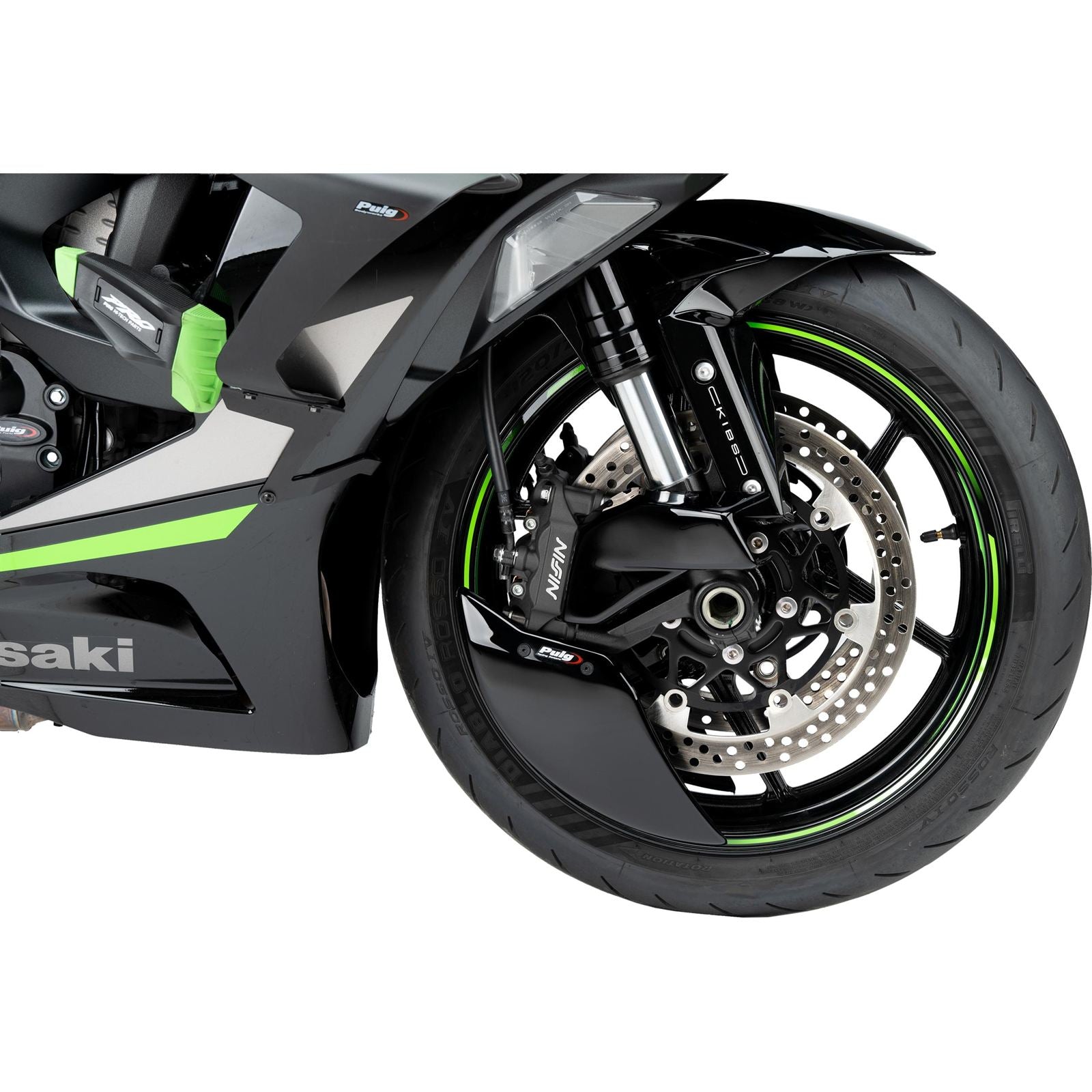 Puig Brake Cooler 2.0 Black Compatible with Kawasaki [MPN: 22076N]_2074565