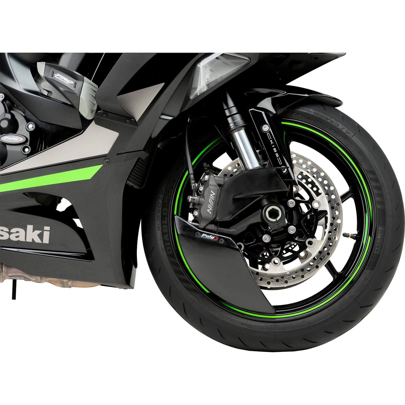 Puig Brake Cooler 2.0 Matte Black Compatible with Kawasaki [MPN: 22076J]_2074587