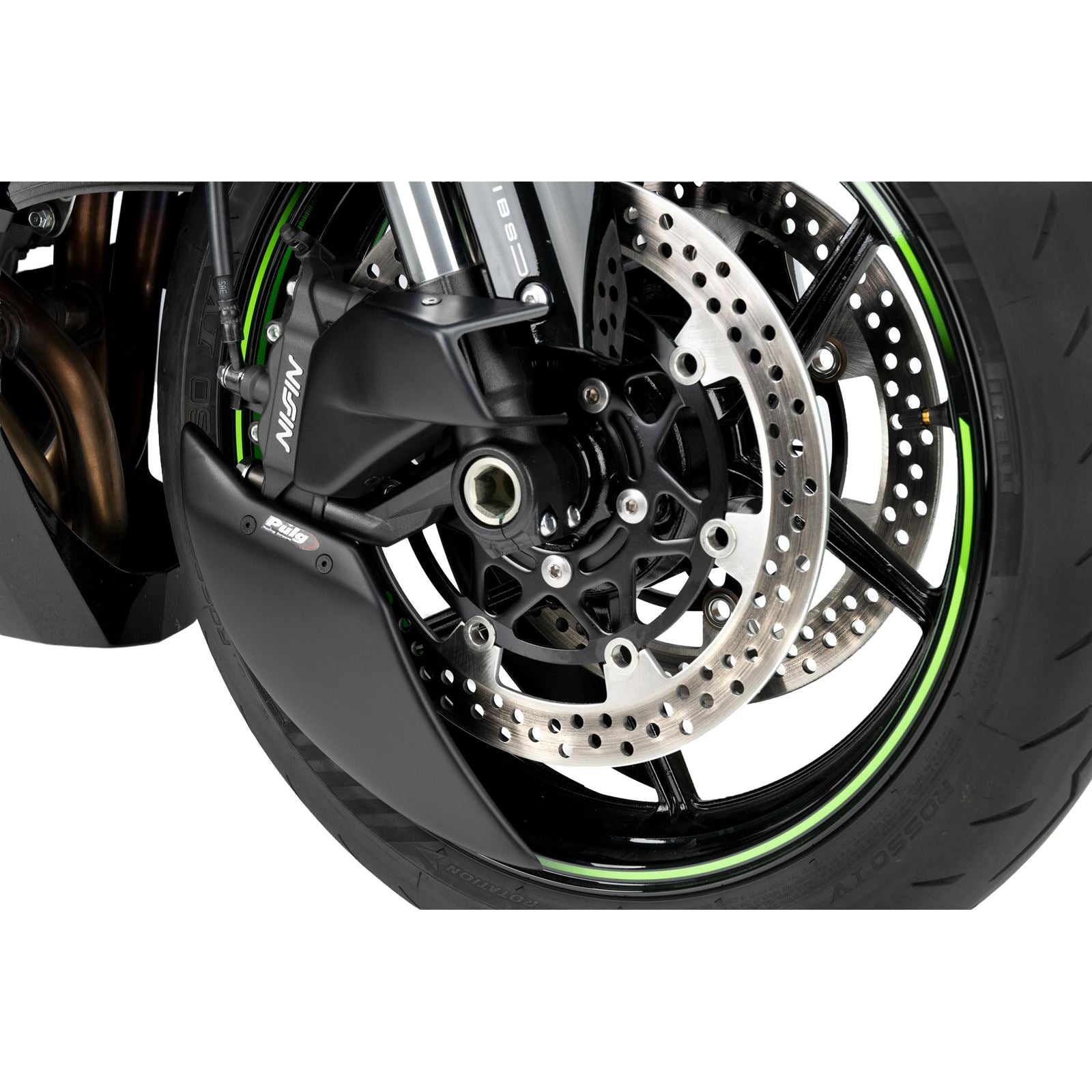 Puig Brake Cooler 2.0 Matte Black Compatible with Kawasaki [MPN: 22076J]_2074586