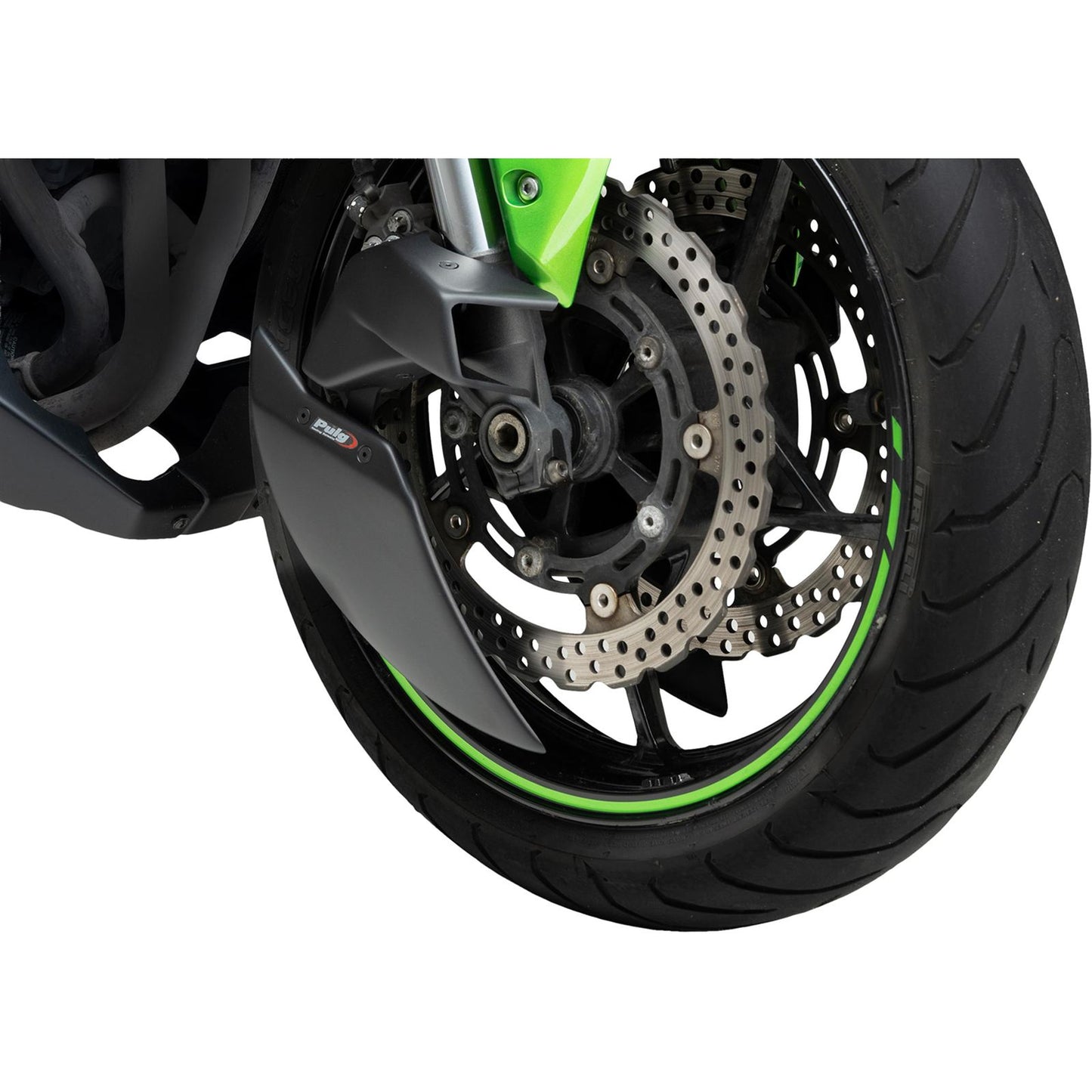 Puig Brake Cooler 2.0 Matte Black Compatible with Kawasaki [MPN: 22293J]_2074559