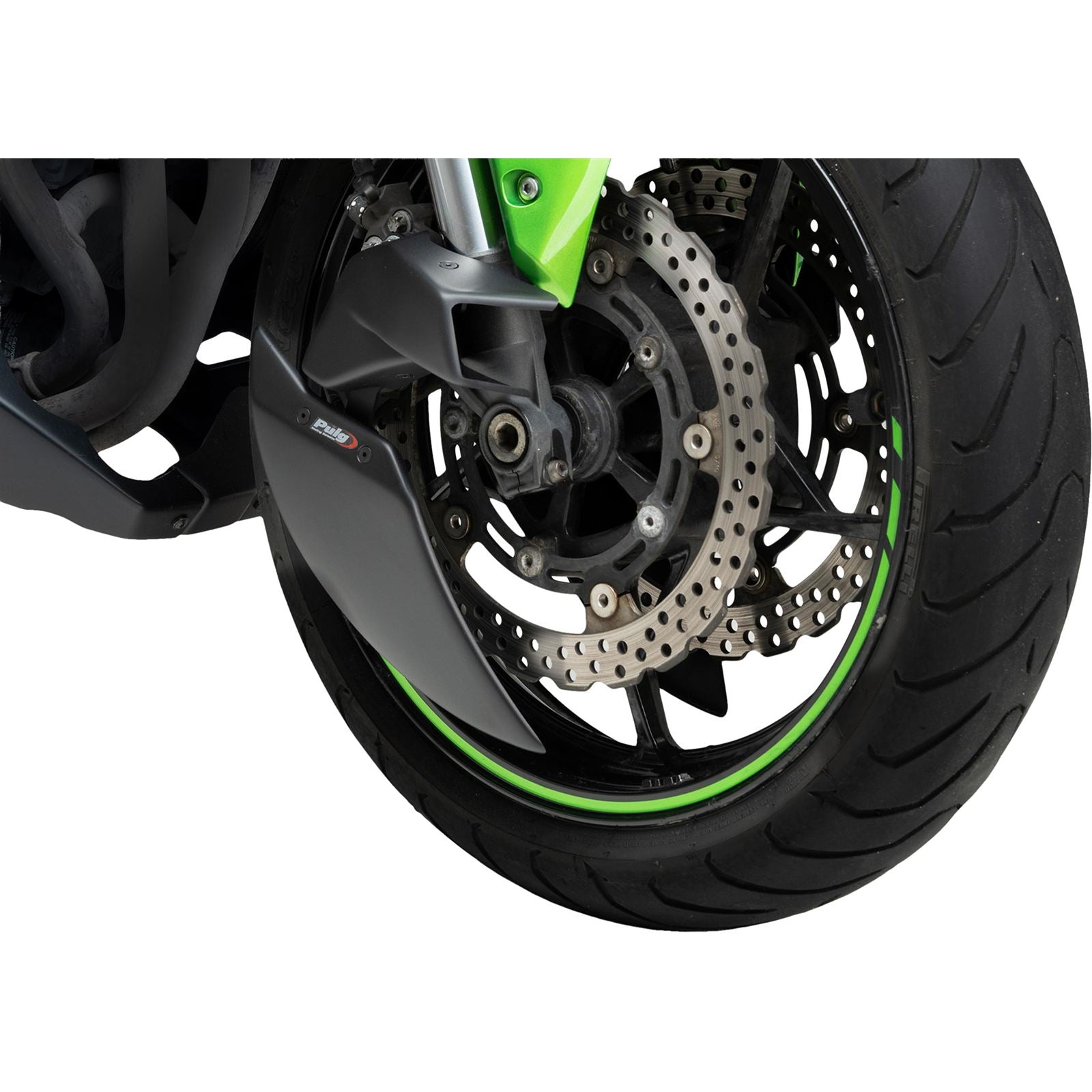 Puig Brake Cooler 2.0 Matte Black Compatible with Kawasaki [MPN: 22293J]_2074559