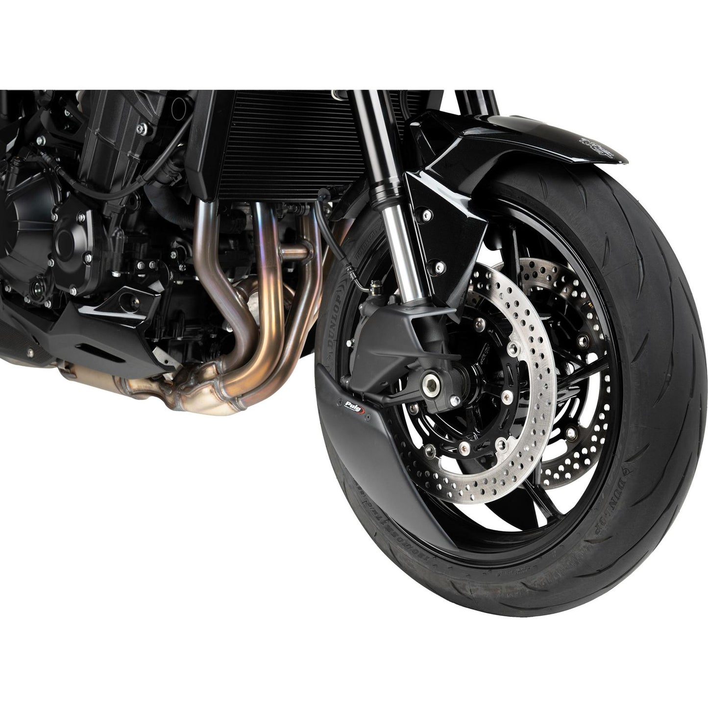 Puig Brake Cooler 2.0 Matte Black Compatible with Kawasaki [MPN: 22442J]_2074553