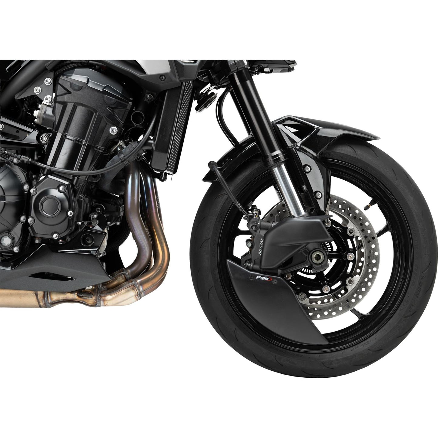 Puig Brake Cooler 2.0 Matte Black Compatible with Kawasaki [MPN: 22442J]_2074551