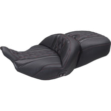 Mustang Motorcycle Products Heated Super Touring One Piece 2-Up Seat - Diamond for FLT/FLH '23-'25 [MPN: 89410DC]_2069632