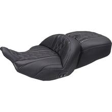 Mustang Motorcycle Products Heated Super Touring One Piece 2-Up Seat - Diamond for FLT/FLH '23-'25 [MPN: 89410GM]_2069586