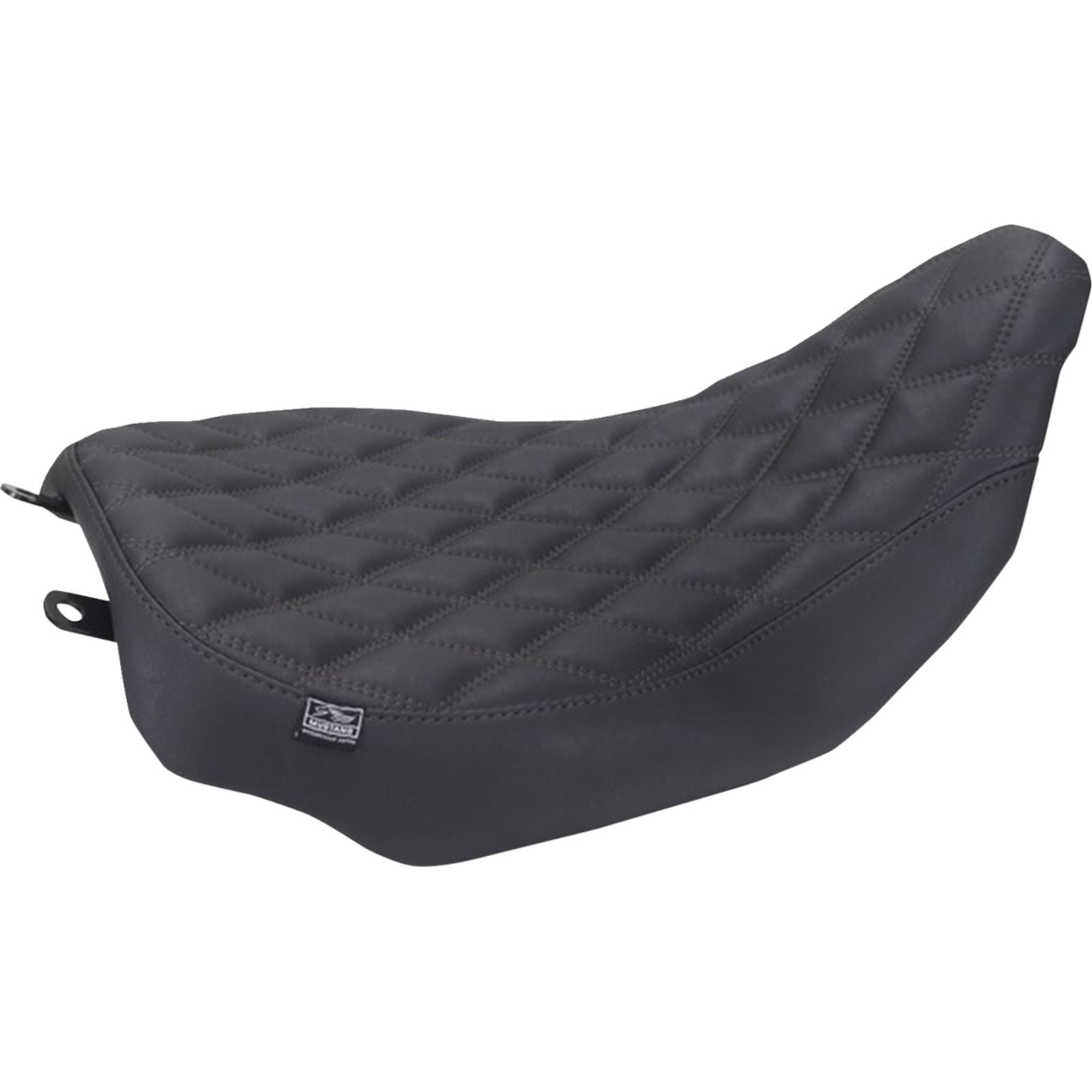 Mustang Motorcycle Products Runaround™ Solo Seat - Double Diamond - Black Stitch fits FLT/FLH [MPN: 88020]_2069645