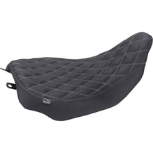 Mustang Motorcycle Products Runaround™ Solo Seat - Double Diamond - Gun Metal Gray Stitch fits FLT/FLH [MPN: 88020GM]_2069684