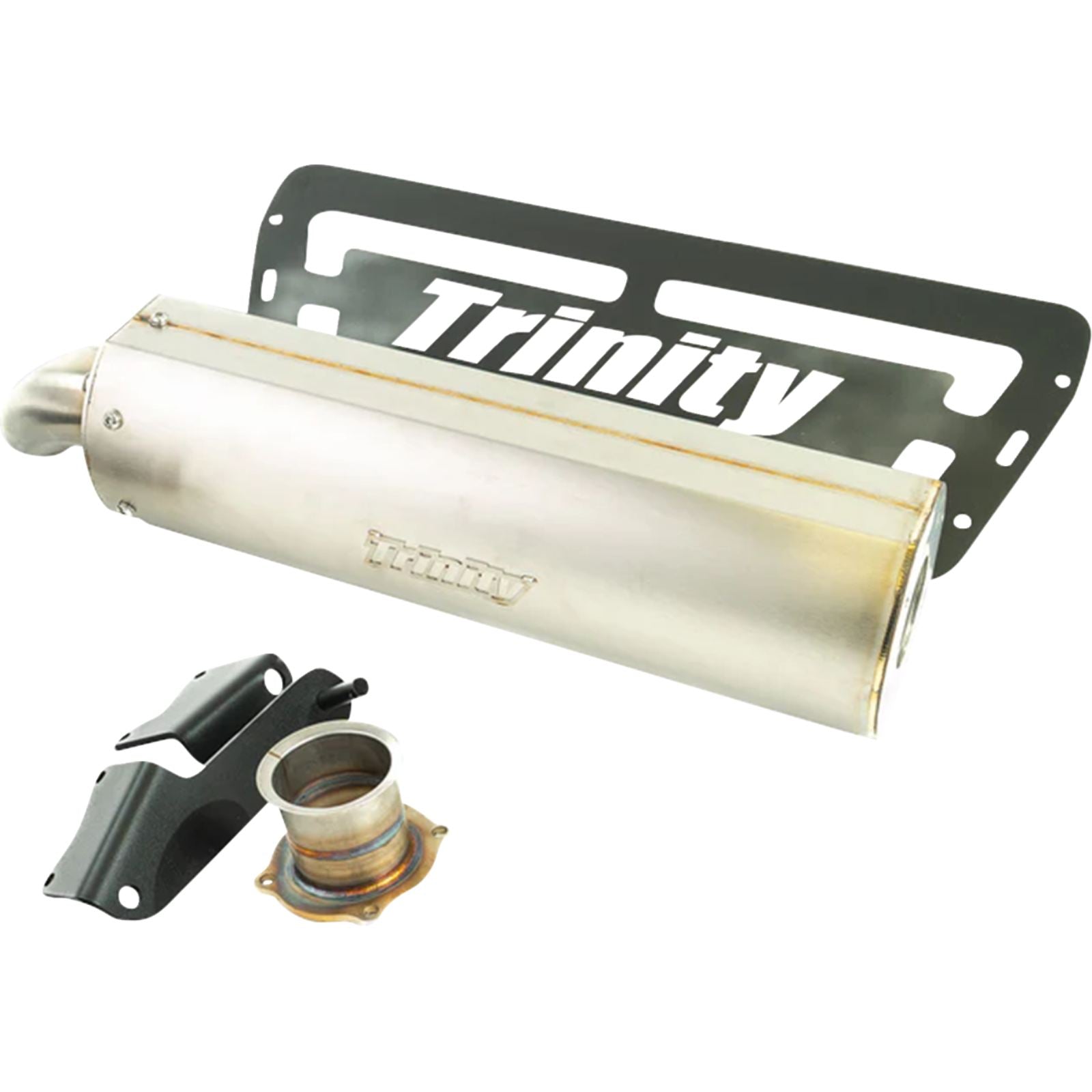 Trinity Racing Stage 5 Single Slip-On Muffler - Stainless Steel for RZR XP 1000 [MPN: TR-4194S]_2069630