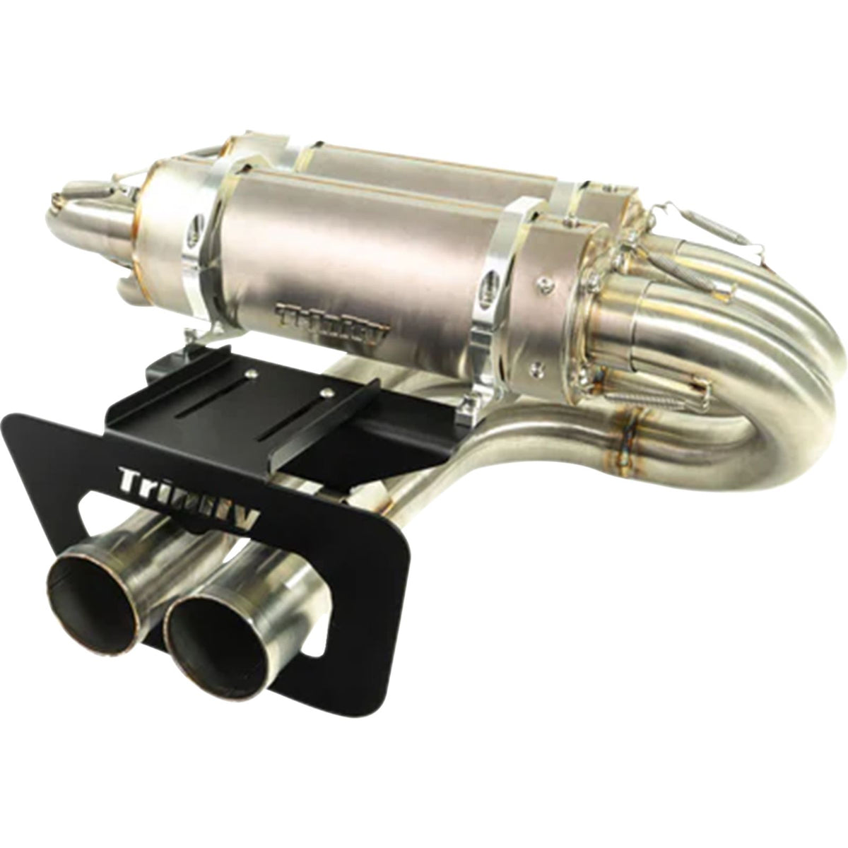 Trinity Racing Slip-On Muffler - Stainless Steel for Maverick R [MPN: TR-4200S-SS]_2069608