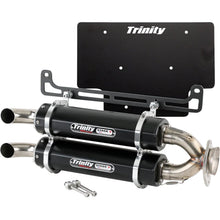 Trinity Racing Slip-On Muffler - Black - Dual for Xpedition [MPN: TR-4193S-BK]_2069604