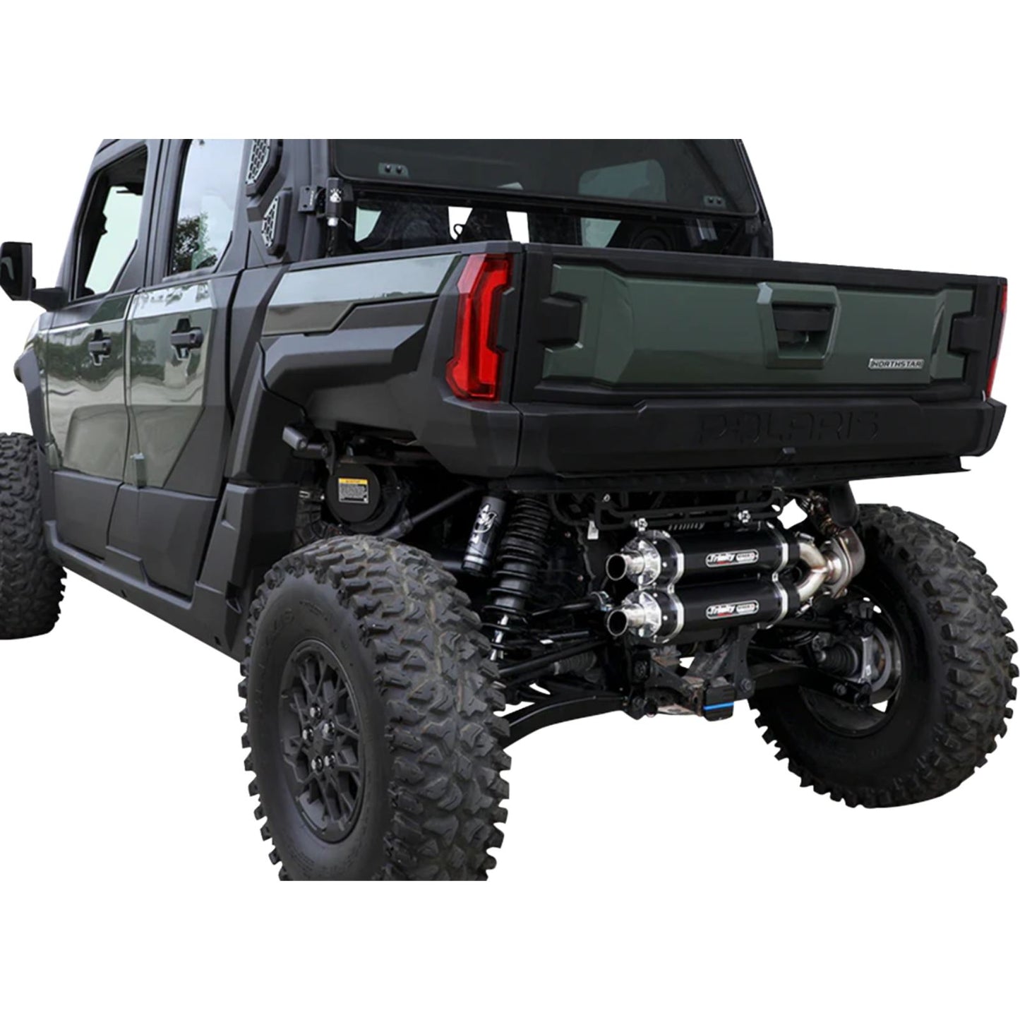 Trinity Racing Slip-On Muffler - Black - Dual for Xpedition [MPN: TR-4193S-BK]_2069696