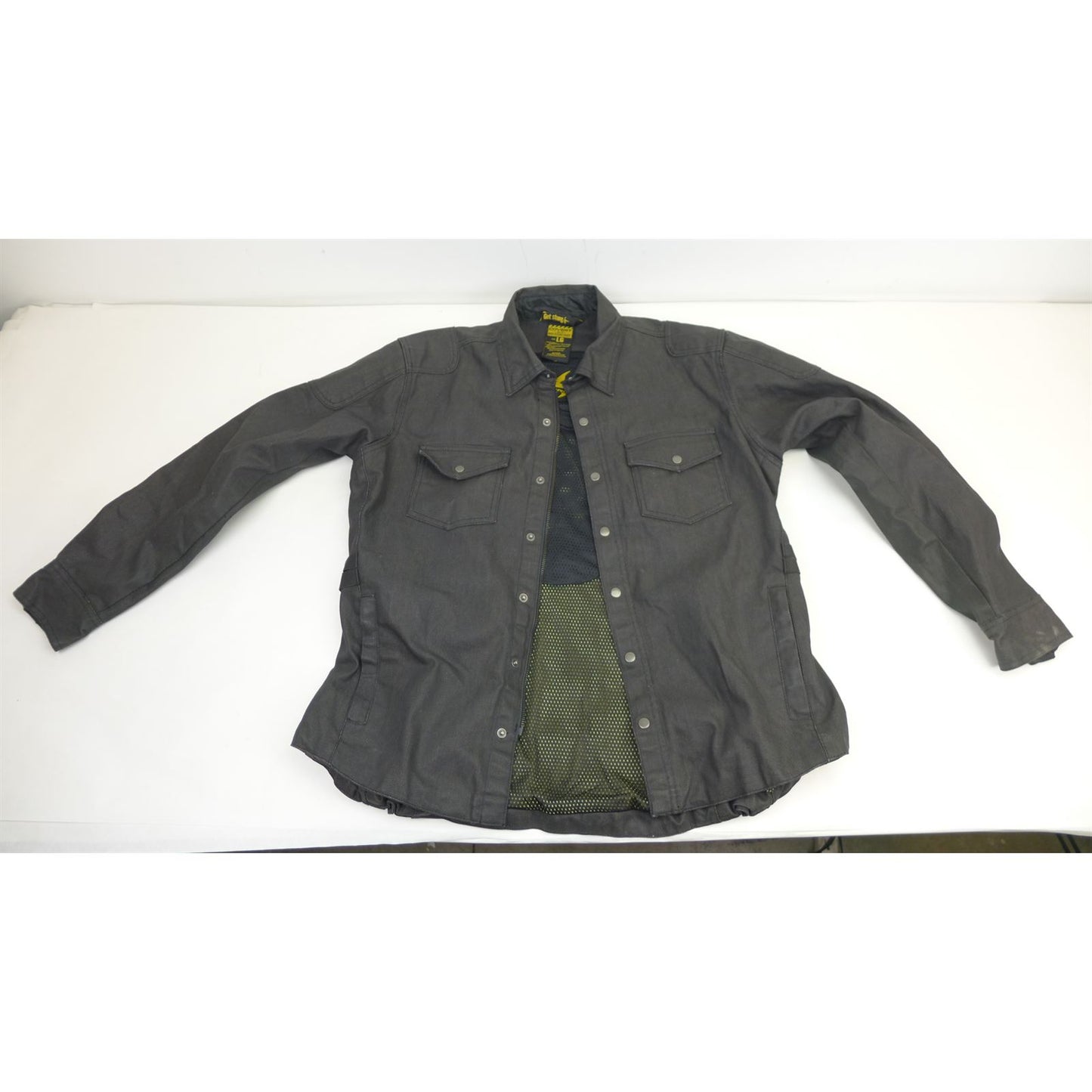 ScorpionEXO Covert Women's Wax Denim Riding Shirt Black - Large OPEN BOX [MPN: 52101-5]_2086033