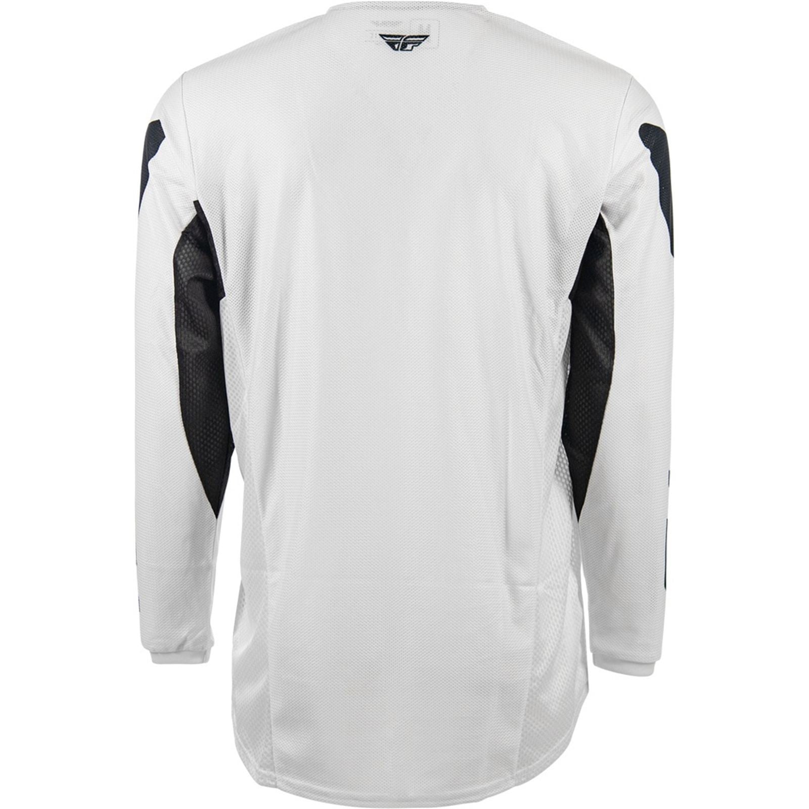 FLY Racing Kinetic Mesh Jersey - White/Black_2085844