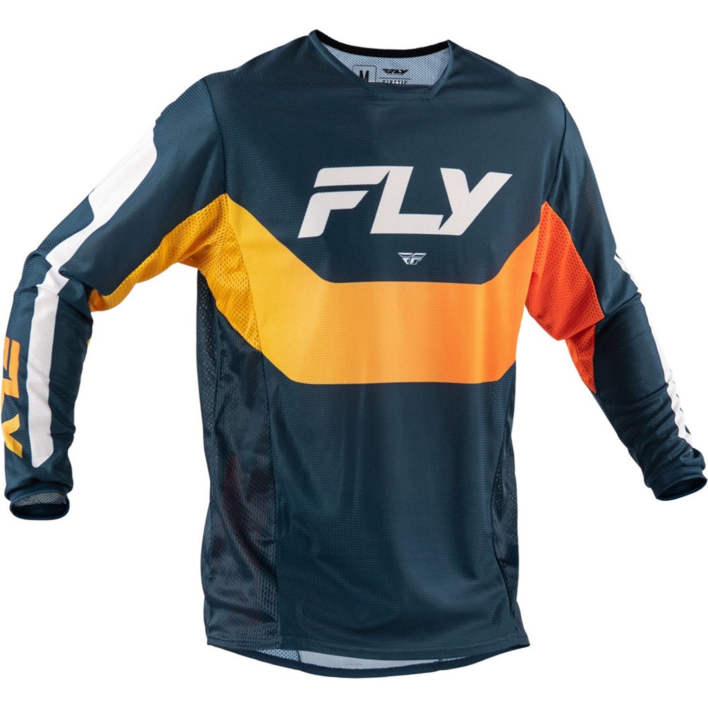 FLY Racing Kinetic Mesh Jersey - Navy/Orange_2085920