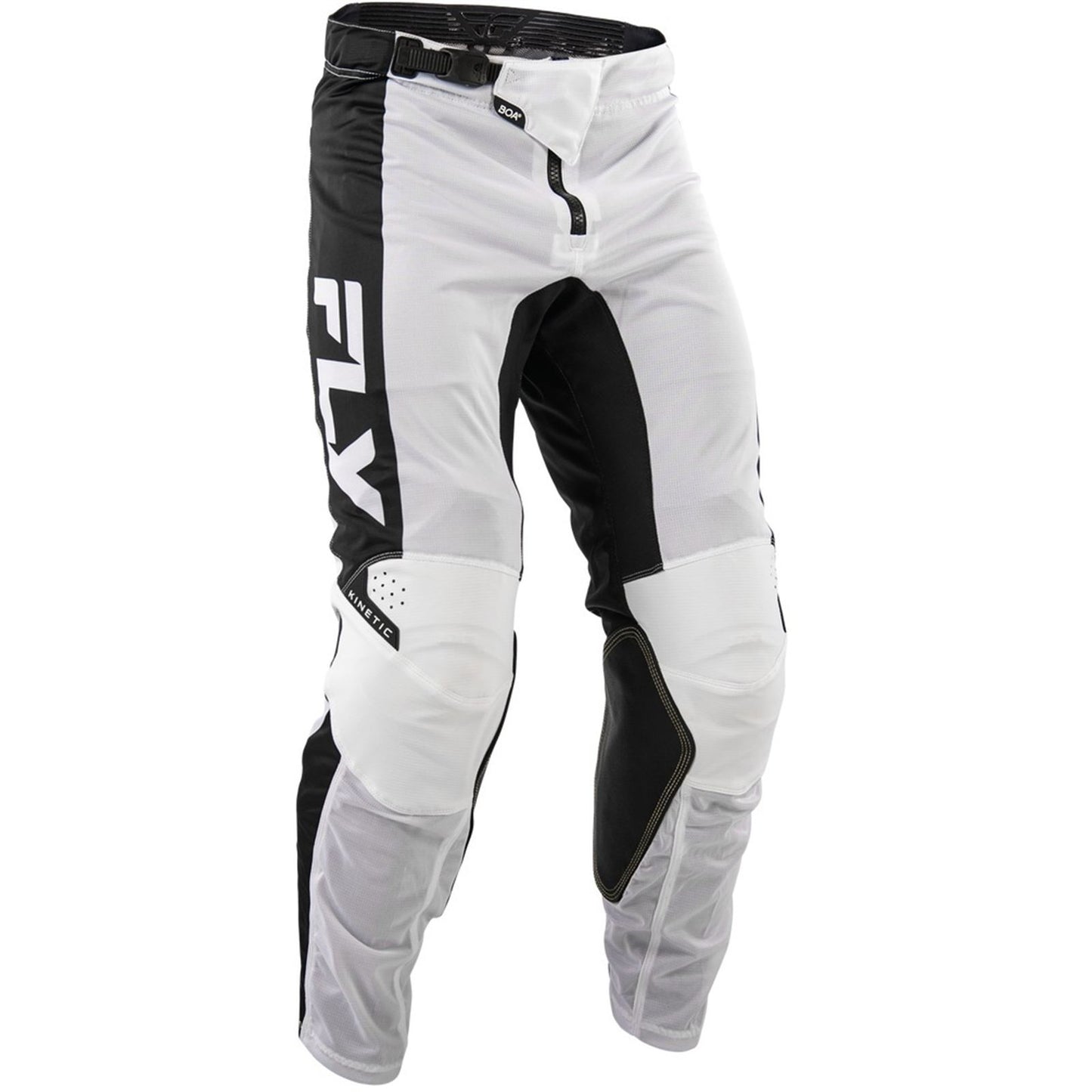 FLY Racing Kinetic Mesh Pants - White/Black_2085939