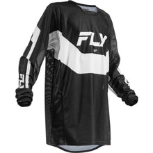 FLY Racing Youth Kinetic Mesh Jersey - Black/White_2085921