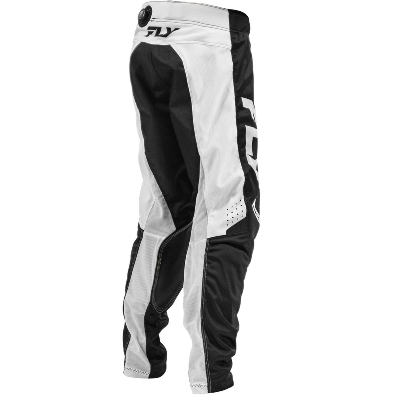 FLY Racing Youth Kinetic Mesh Pants - Black/White_2085994